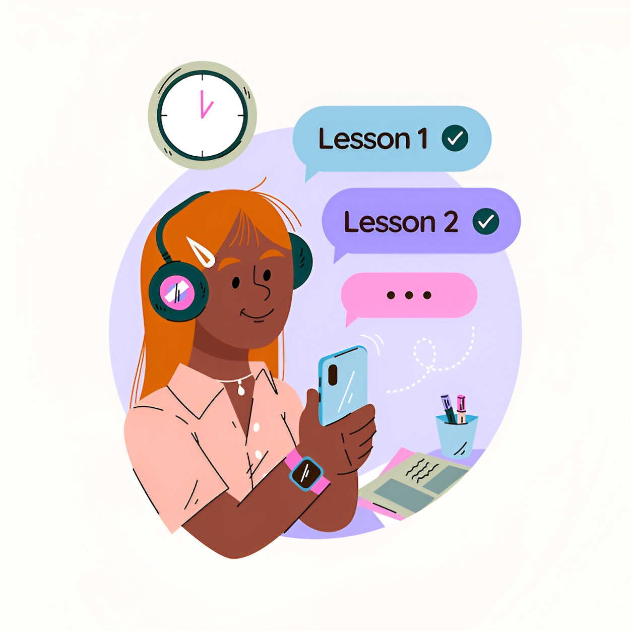 Smiling team member with dark skin